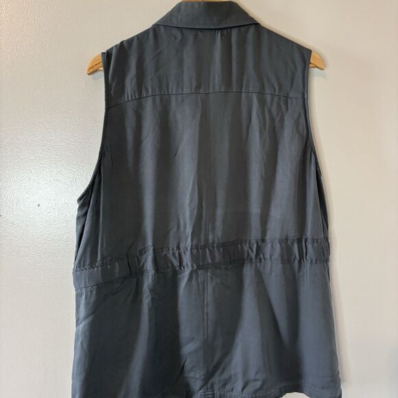 Maurices Utility Vest Gray Pockets Buttons Womens Sz XXL - Picture 7 of 8